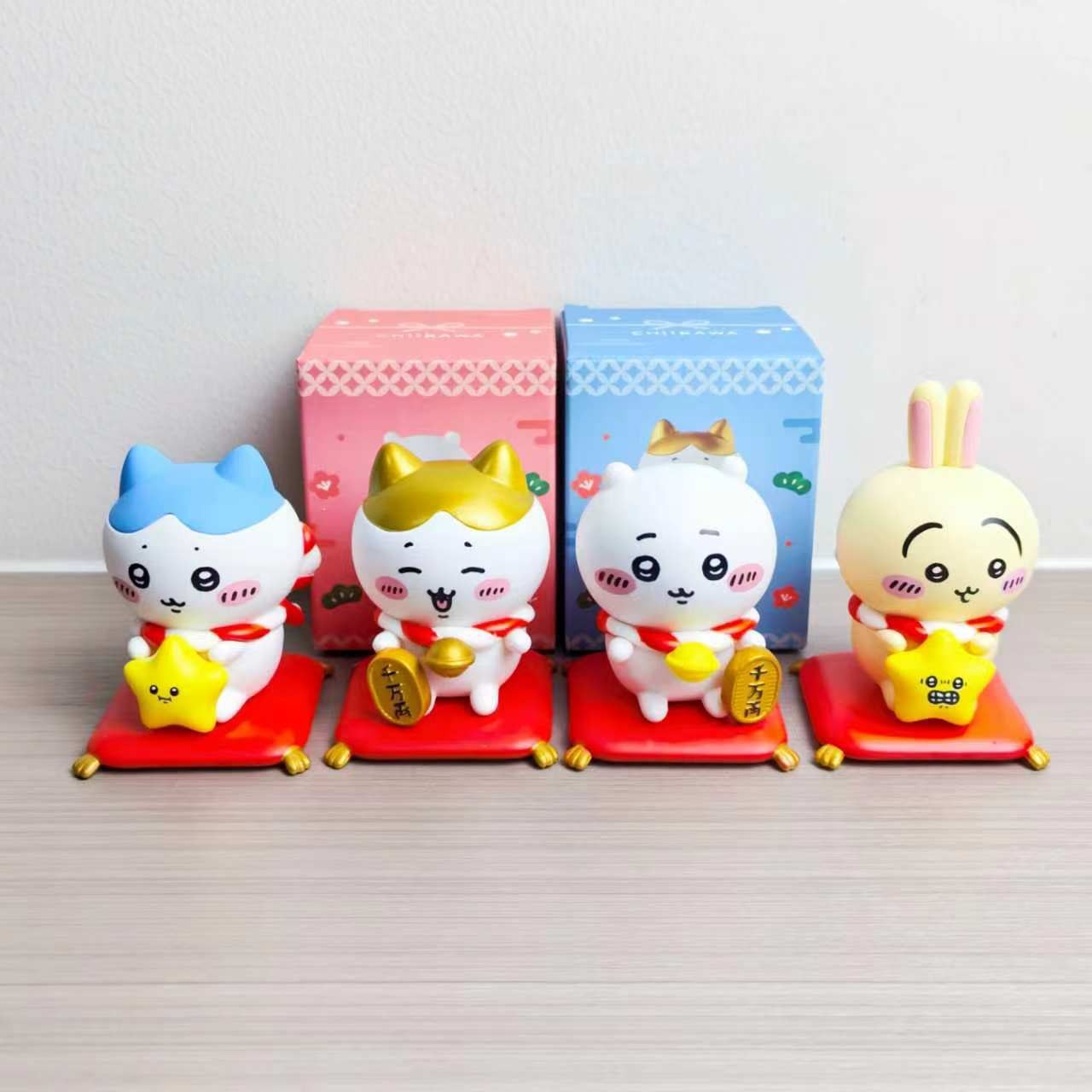Car Accessories Kit - Kawaii CKW Lucky Cat Figurine Set