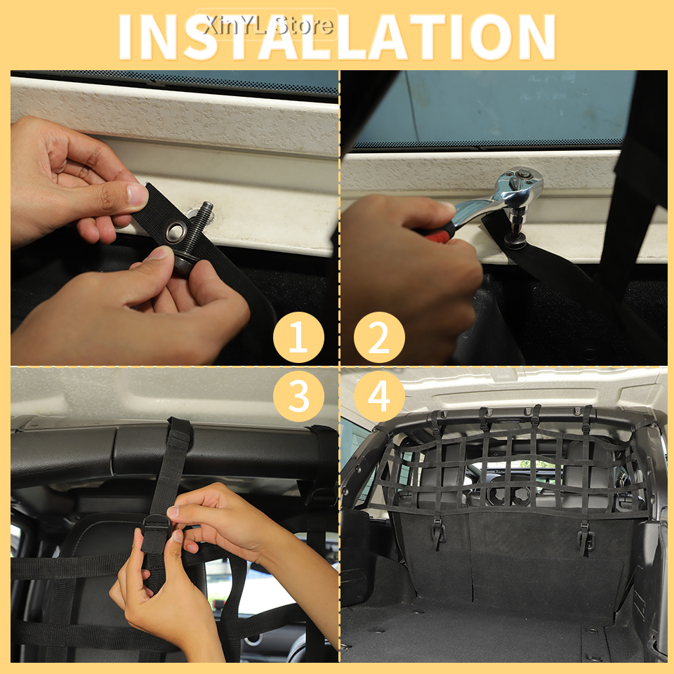 Car Rear Seat Trunk Isolation  - Car Cargo Net Trunk avaliação e preço