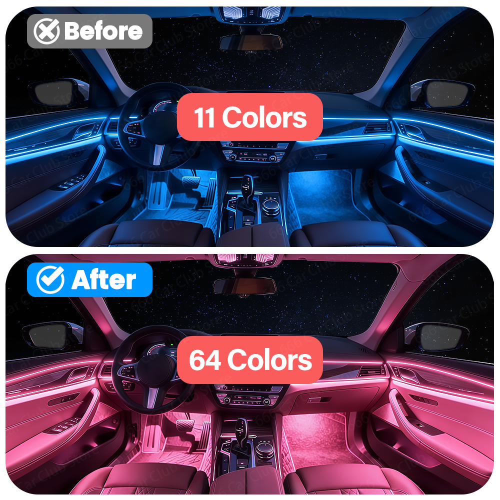 Upgrade 11 Colors to 64 Colors - Led Interior Ambient Light avaliação e preço