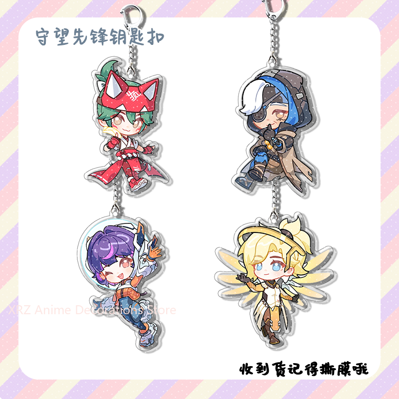 4pcs Anime Game Overwatch  Col - Car Accessories Cute avaliação e preço