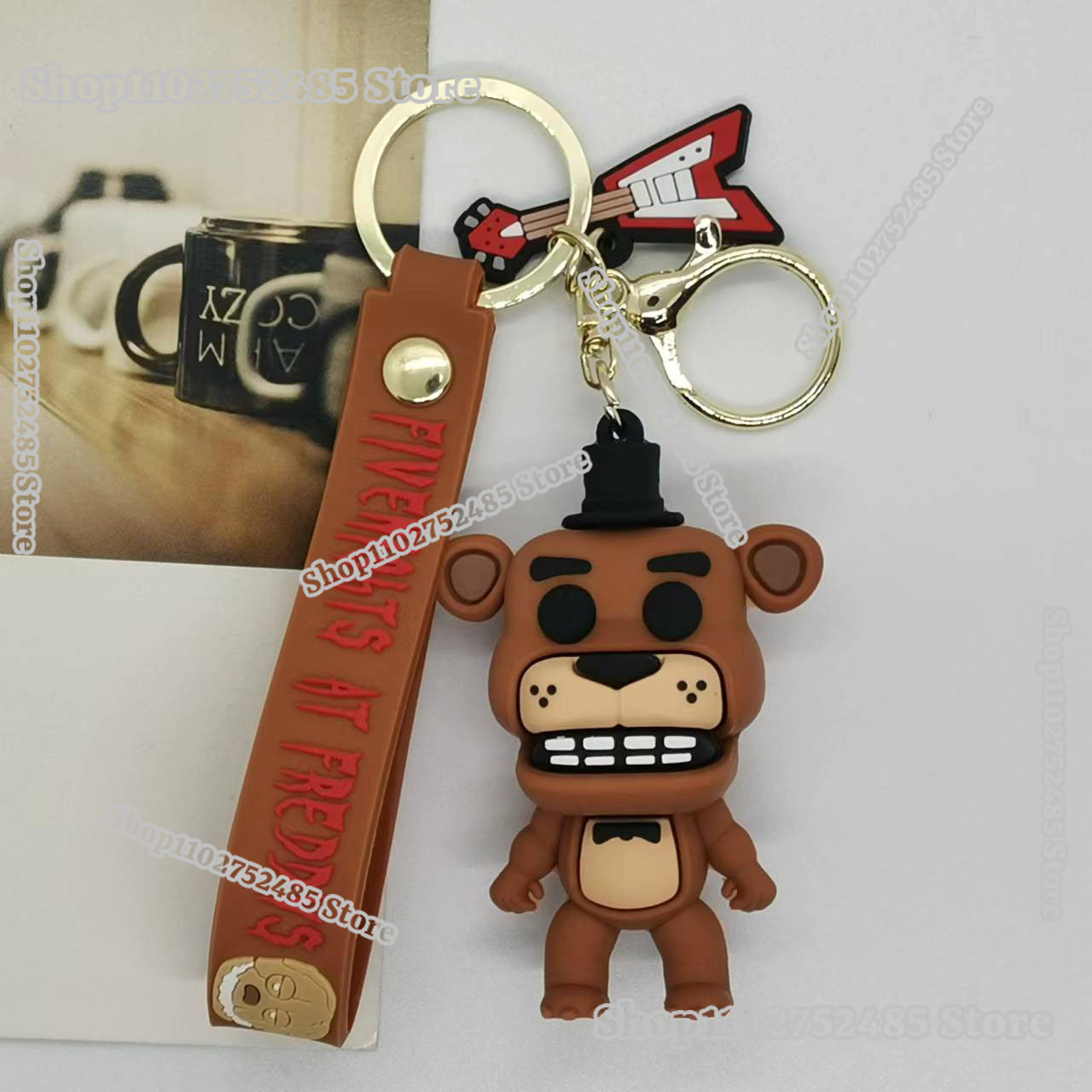5pcs Cartoon Anime FNAF Figure - Car Accessories Papar avaliação e preço