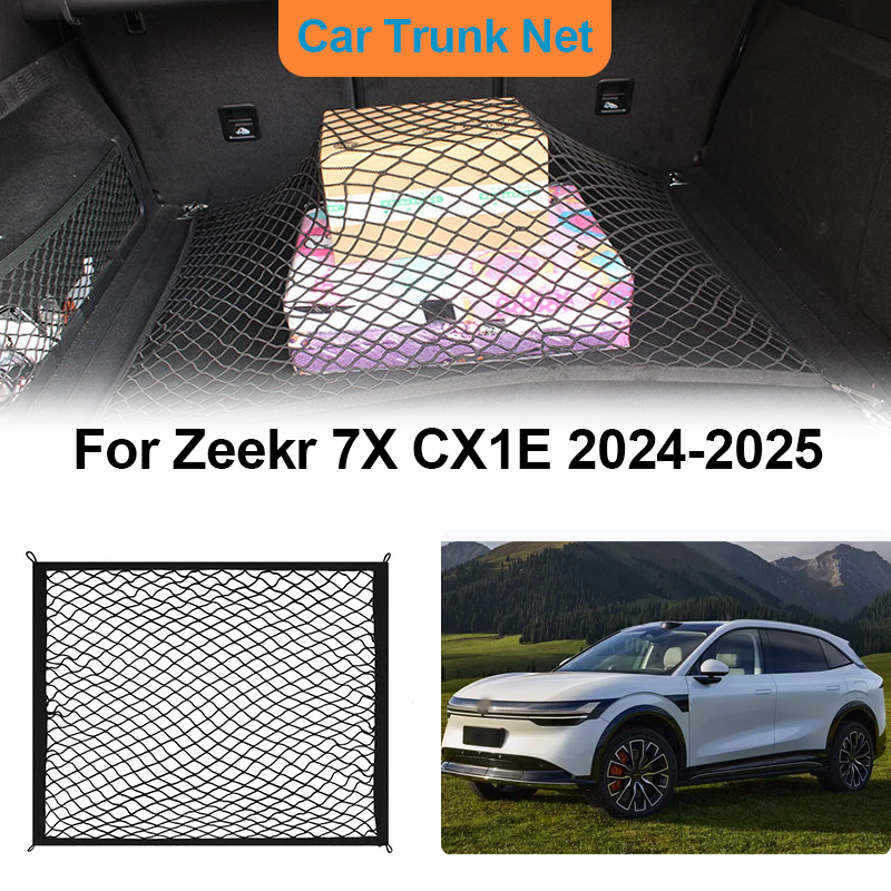 For Zeekr 7X CX1E 2024-2025 Ca - Car Cargo Net Trunk avaliação e preço