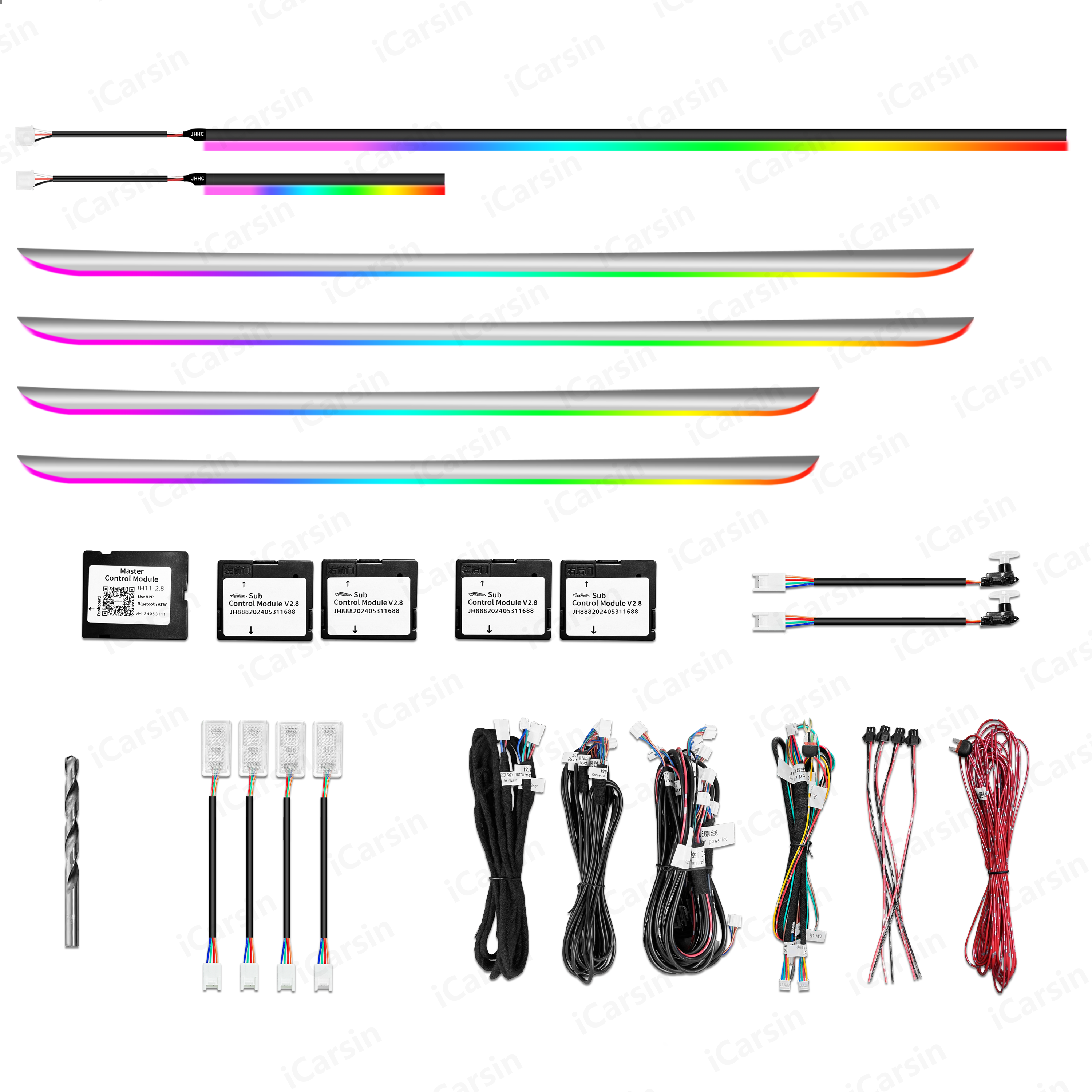 ICarsin Upgrade 256 Colors Sym - Led Interior Ambient Light avaliação e preço
