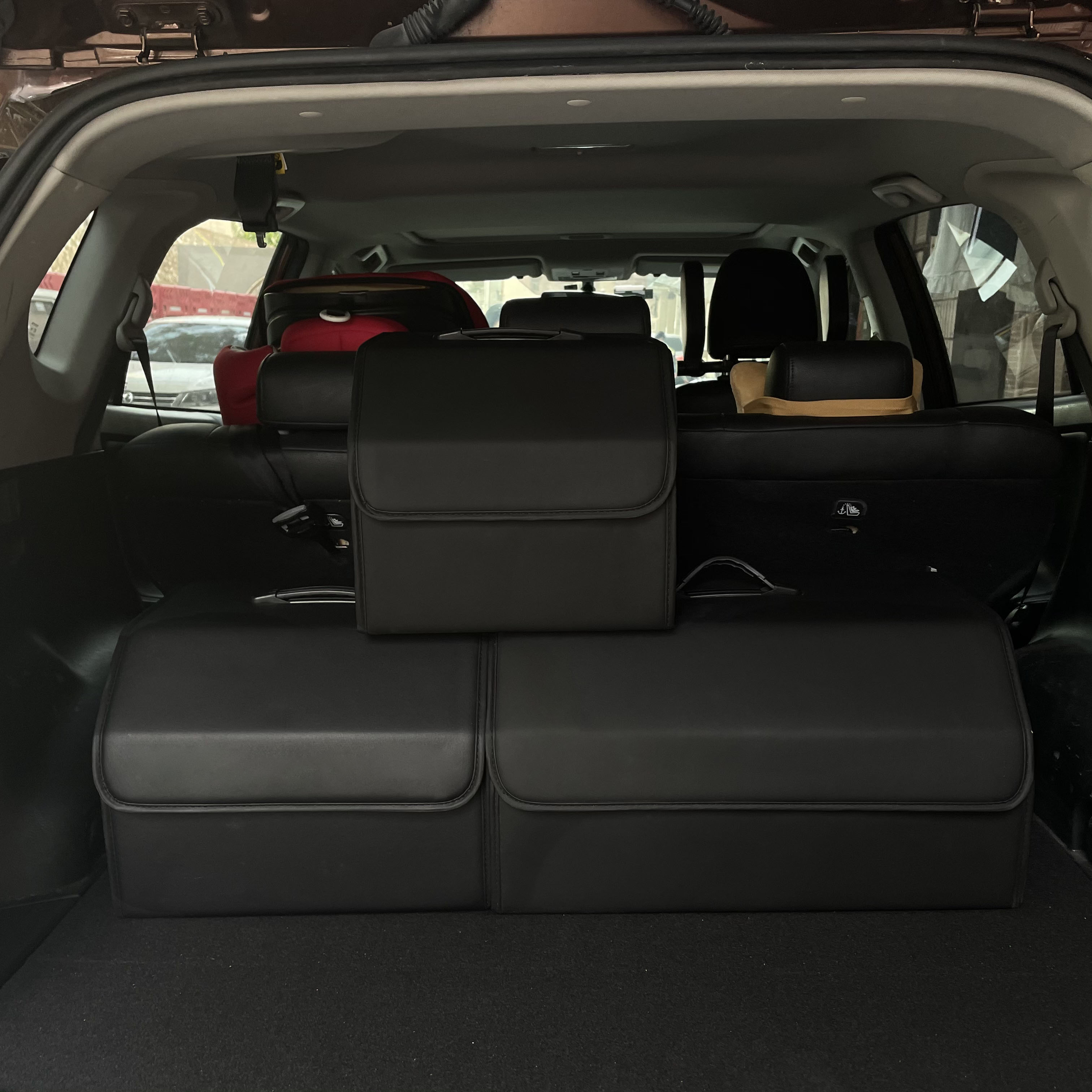 Storage Box PU Leather Multipu - Car Cargo Net Trunk avaliação e preço