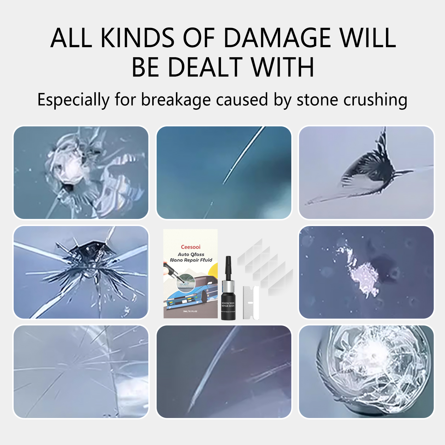Windshield Car Crack Repair Ki - Car Accessories Kit avaliação e preço