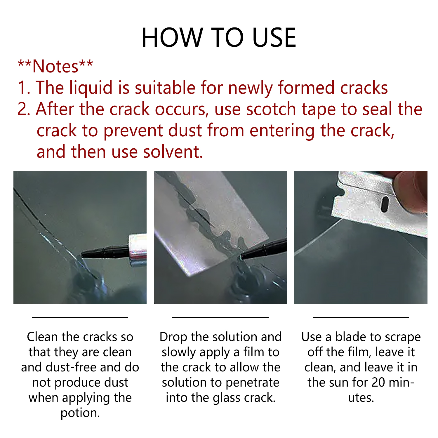 Windshield Car Crack Repair Ki - Car Accessories Kit avaliação e preço