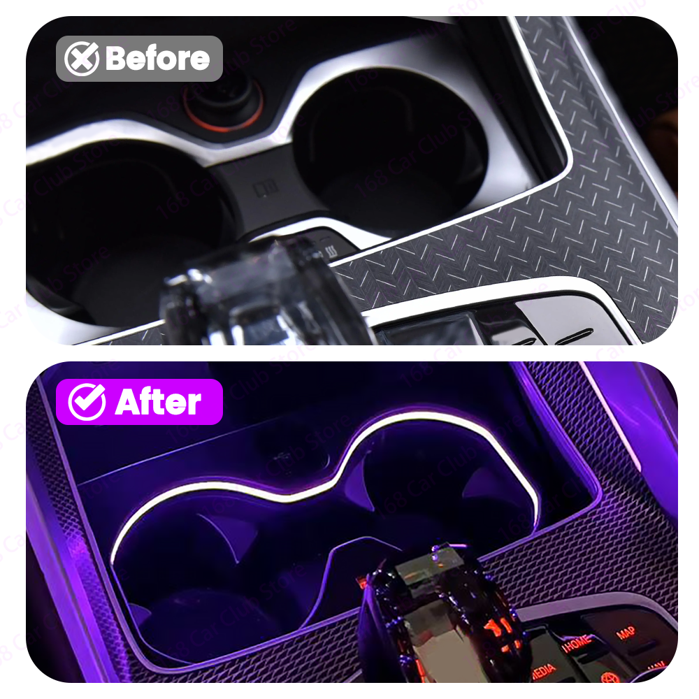 LED 11 Colour Cup Holder Light - Car Accessories Light avaliação e preço
