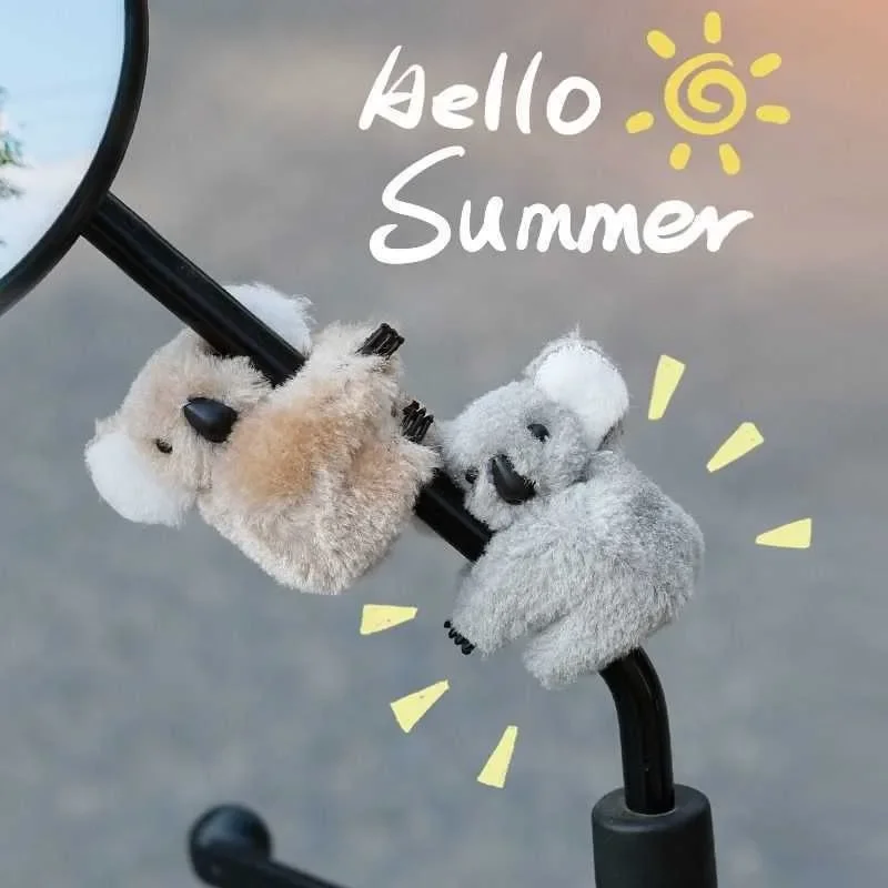 2PCS Cute Plush Koala Rearview - Car Accessories Papar avaliação e preço