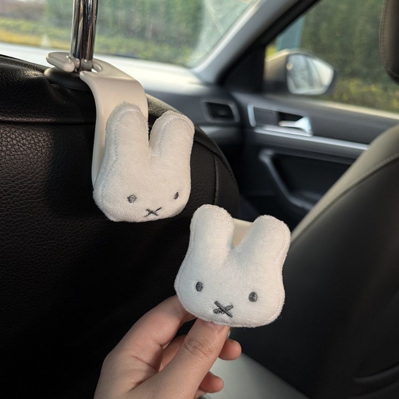 Miffy creative car hook with   - Car Accessories For Decoration avaliação e preço