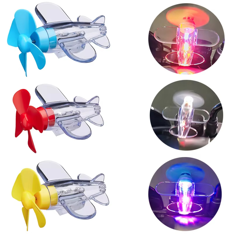 Wind Powered LED Airplane Orna - Car Accessories Light avaliação e preço