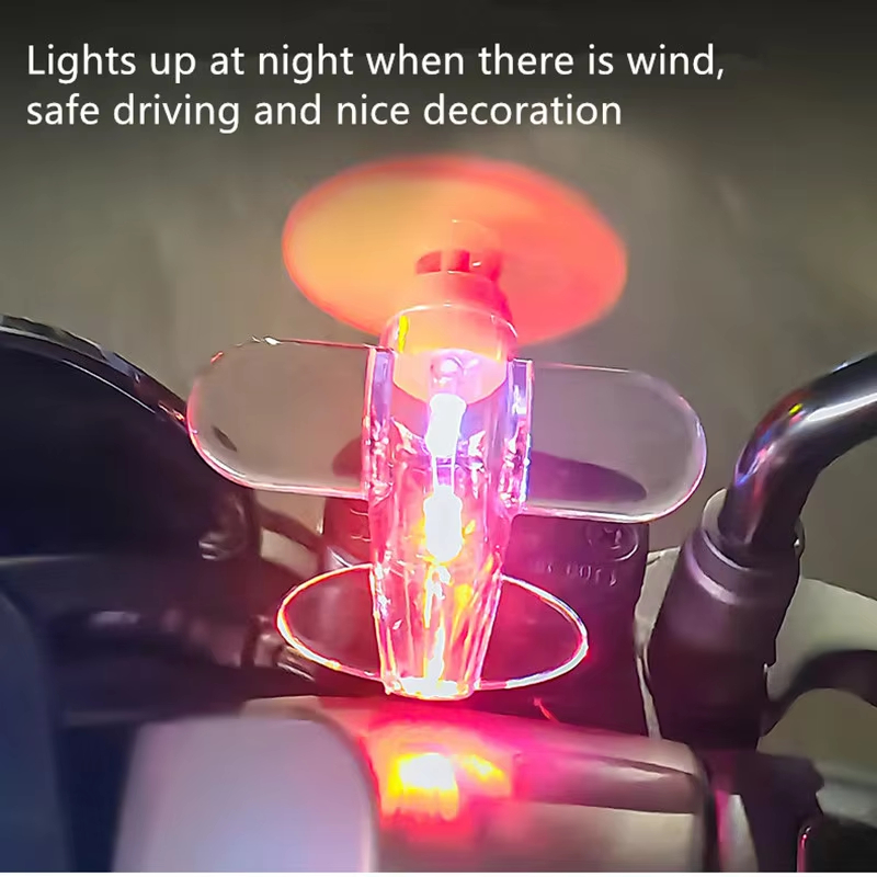 Wind Powered LED Airplane Orna - Car Accessories Light avaliação e preço