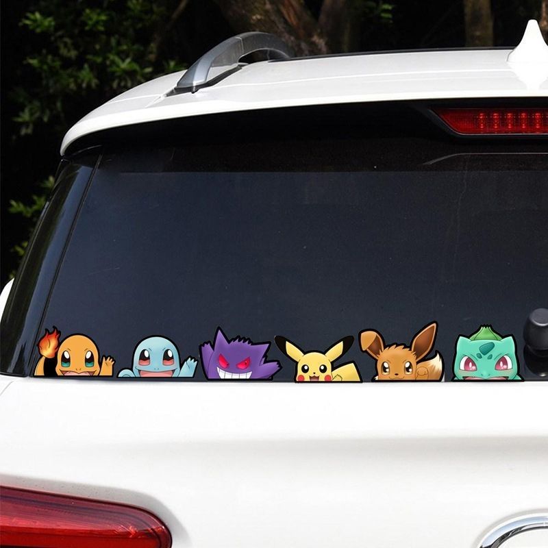 Pokémon car window sticker, Po - Car Accessories Cute avaliação e preço
