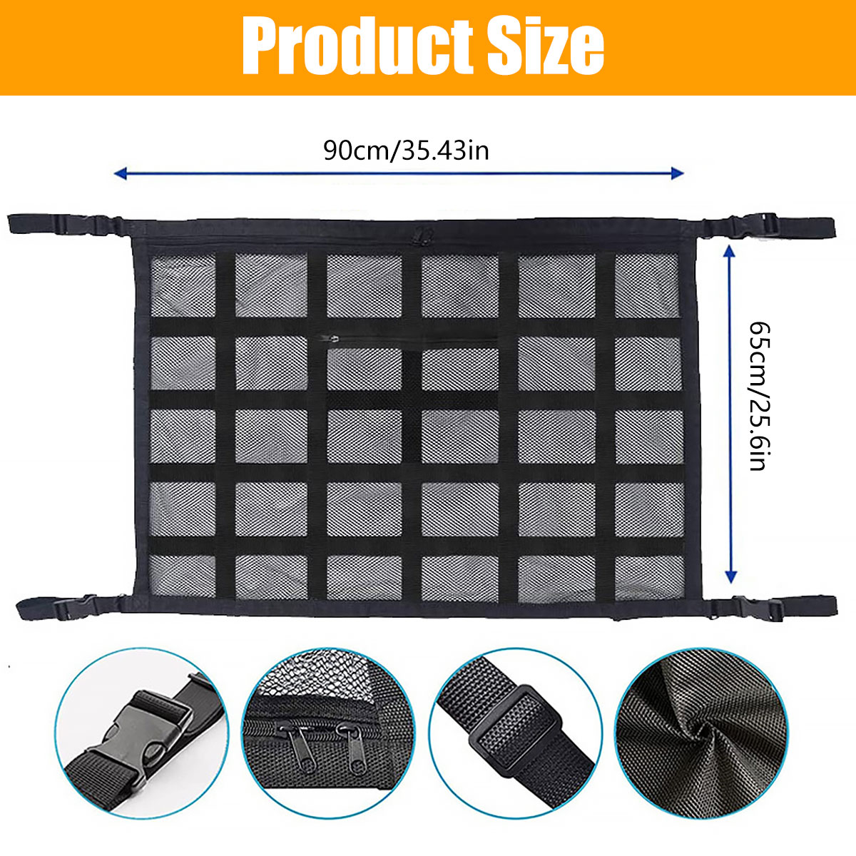 Car Ceiling Cargo Net Strong L - Car Cargo Net Trunk avaliação e preço