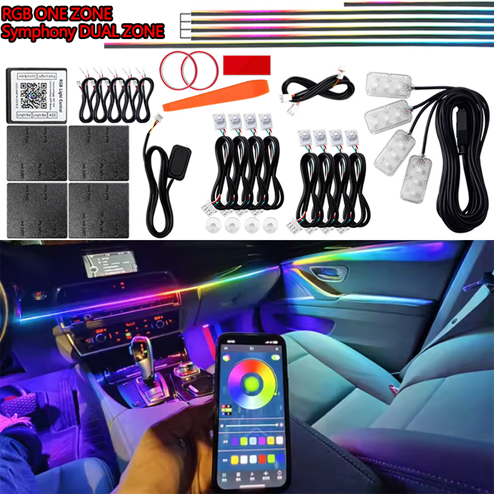6/10/14/18 in 1 Led Acrylic Ca - Led Interior Ambient Light avaliação e preço