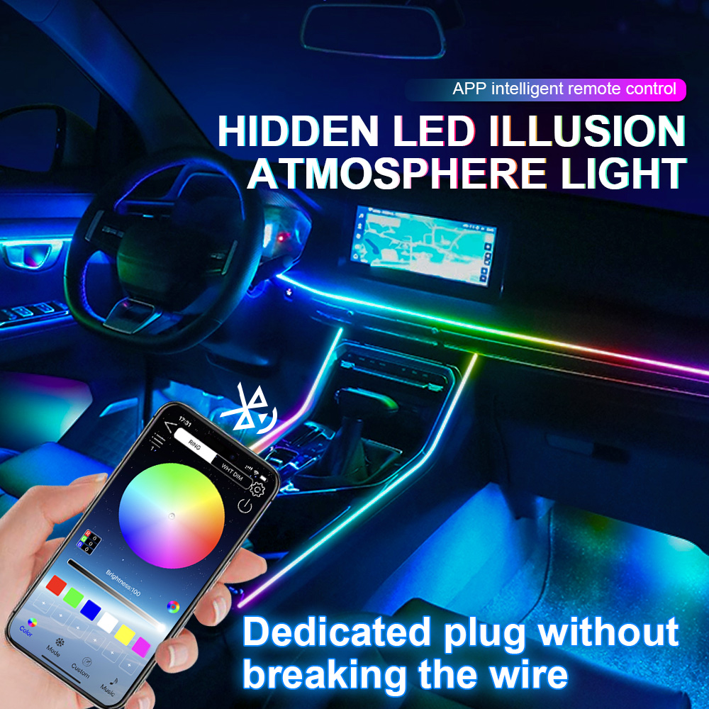 6/10/14/18 in 1 Led Acrylic Ca - Led Interior Ambient Light avaliação e preço