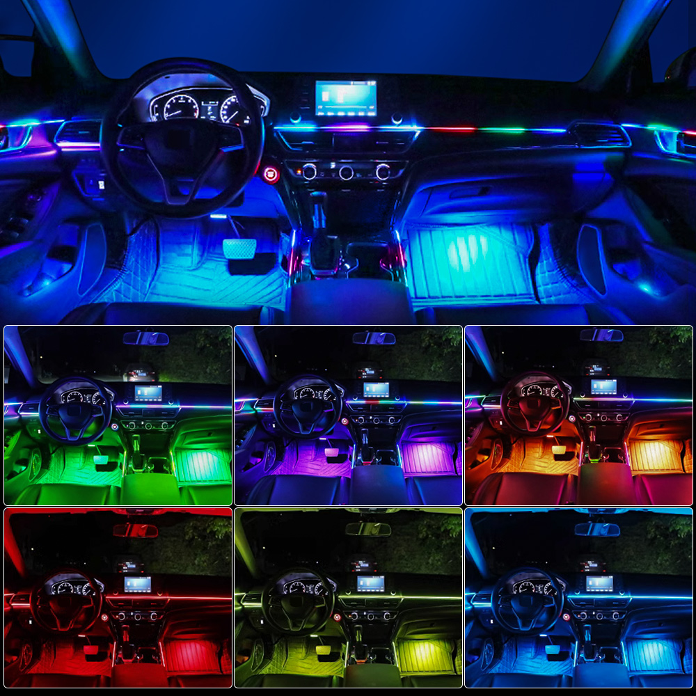 6/10/14/18 in 1 Led Acrylic Ca - Led Interior Ambient Light avaliação e preço