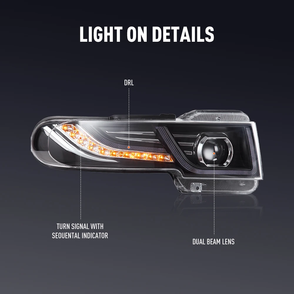 2PCs Car Styling Head Lamp for - Car Accessories Light avaliação e preço